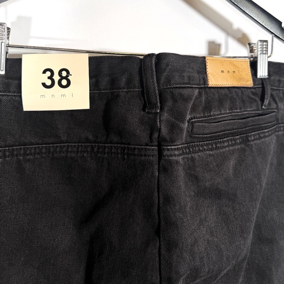 MNML - V244 Cargo Denim Jeans Vintage Black Size 38 - New with Tags - Picture 7 of 9